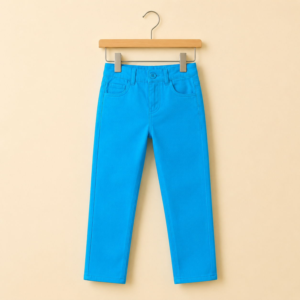 Kids Classic Slim Fit Cotton Twill Pants
