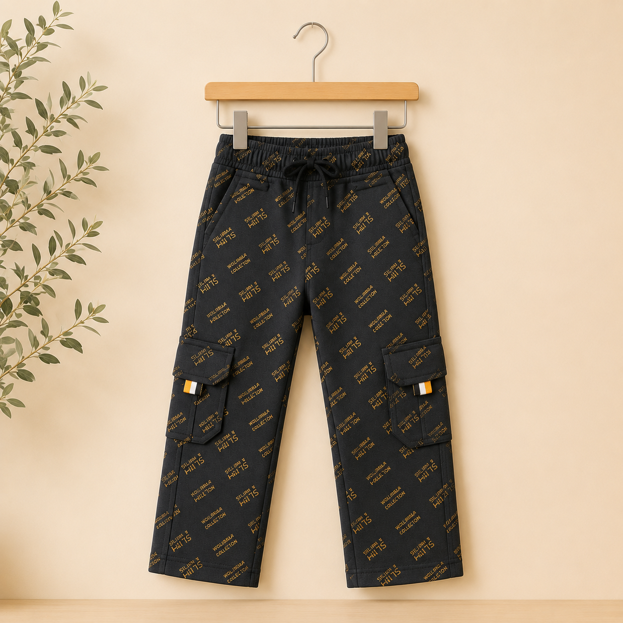 Kids Printed Cargo Pants