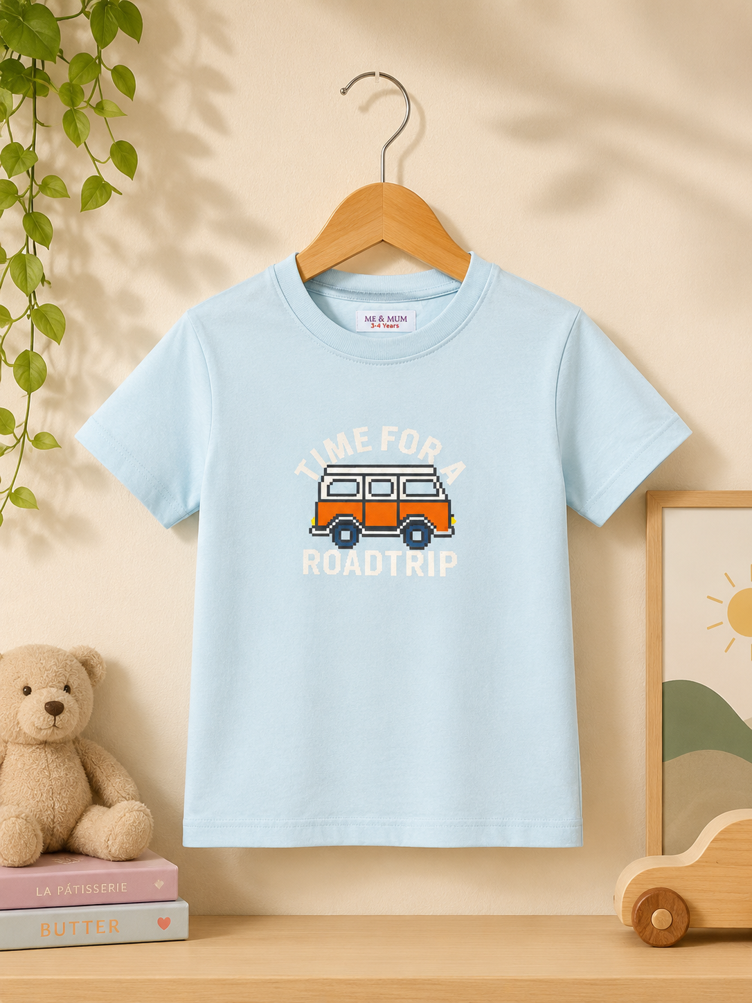 Sky Blue Camper Van T-Shirt